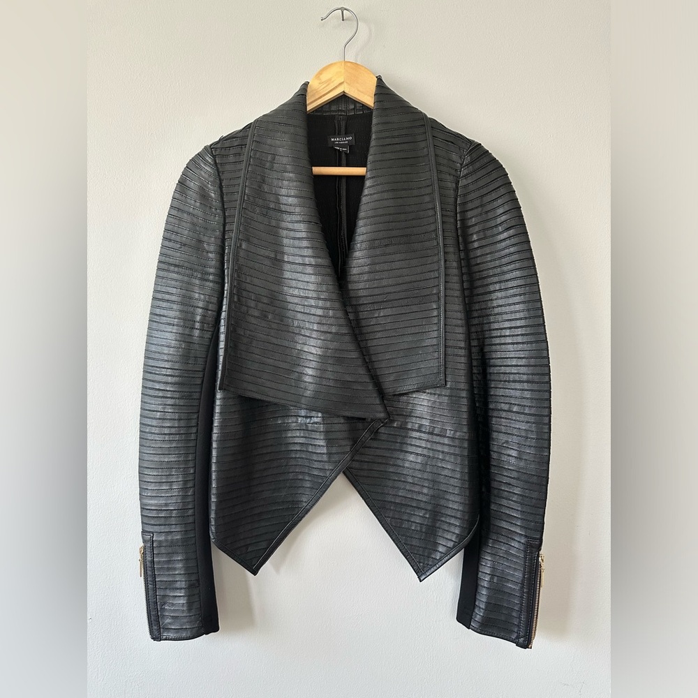Marciano Drape Leather Jacket